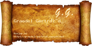 Graedel Gertrúd névjegykártya